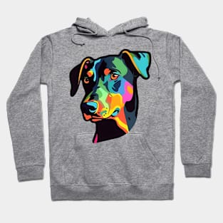 Pop Culture Dobermann Doggy Sticker Hoodie